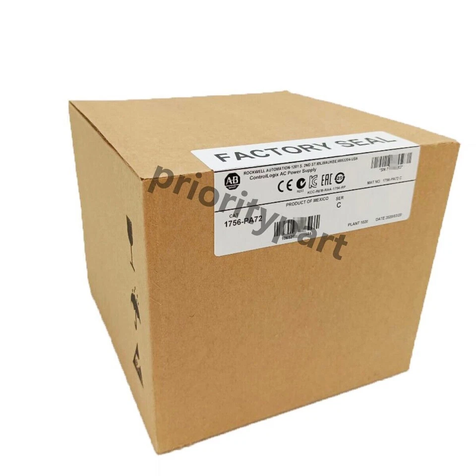 NUEVO Sellado AB1756-PA72 ControlLogix Fuente de Alimentación CA Envío Gratis Foto 2 de 4