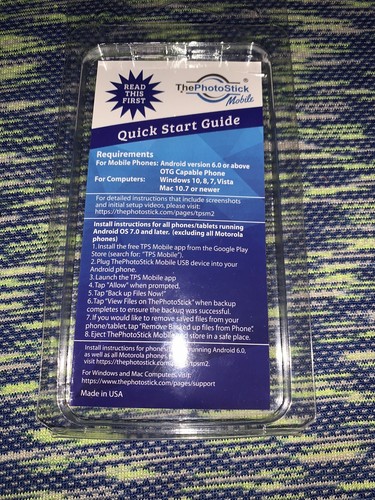 ThePhotoStick 2.0 Mobile for Android SmartPhone Photo Backup- NEW! in Package - Bild 2 von 2