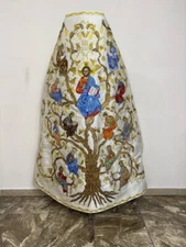 Priest vestment set , Embroidered with icons . Orthodox .gold Embroidery Unusual