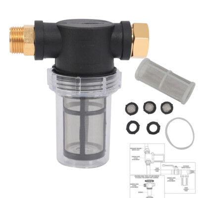#ad Garden Hose Inlet Filter Inline Water Pressure Washer Sediment Washing Machine $10.40