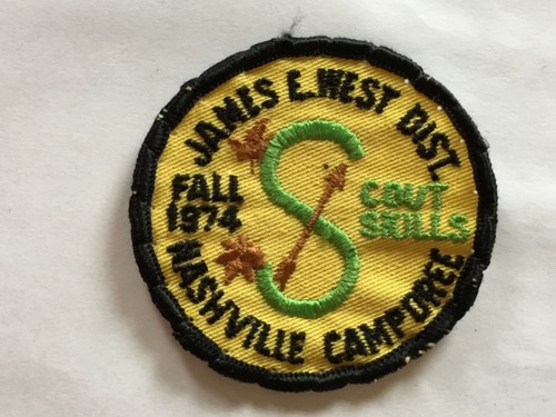 1974 Middle Tennessee Council James E West District Fall Camporee patch