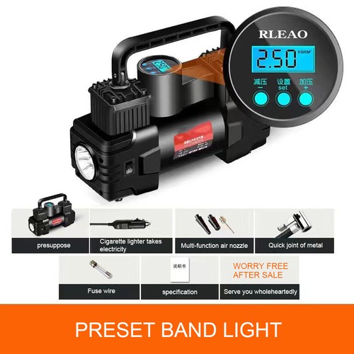 Mini compresor de aire 12V 150PSI doble cilindro inflador de neumáticos de alta resistencia con LED - Imagen 15 de 15