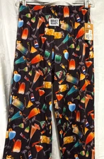 BRIEF INSANITY Lounge Pant Cocktail Drink Large-see measurements NWT MSRP $24.99