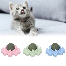 3pcs Catnip Wall Toys for Cat Teeth Cleaning Dental Care 360 Degree Rotation