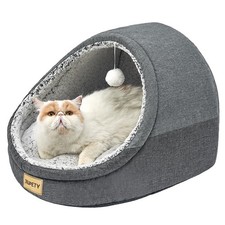 Cute Cat Beds for Indoor Cats, Cat Cave Bed for Kittens, Large Cat Cave and C...