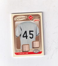 2025 CARLOS LEE LEAF LUMBER DUAL GU BAT RELIC 22/45 CHICAGO WHITE SOX