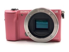 Sony Alpha 5000 ILCE-5000 Mirrorless Camera Body Pink Used Good Condition
