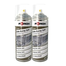 2x F&Ouml;RCH Zink Zinkspray Hell L244 Rost Korrosionsschutz Punktschwei&szlig;f&auml;hig 400ml