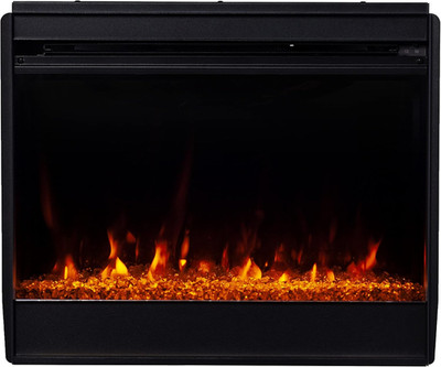 23'' Color-Changing Electric Firebox with Remote Control - Black Finish