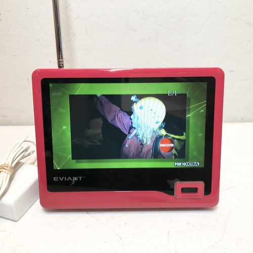 Eviant T7 7-Inch Handheld Portable LCD TV Monitor (PLESAE READ) Red