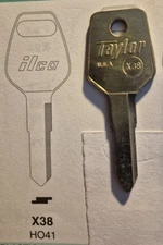 Honda Car And Motorcycle X38, HD41, FD41, HO41, HD69, HON23R, HO14L Key Blank.