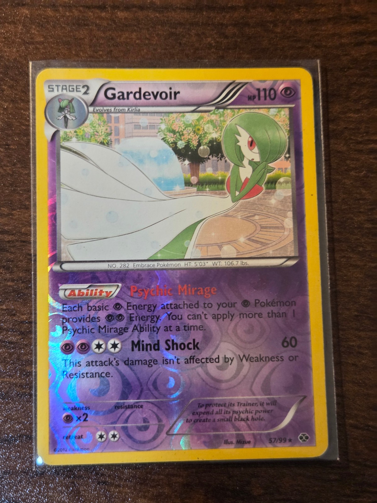 Pokémon TCG Gardevoir 57/99 Next Destinies Reverse Holo Rare 2012 NM/LP Card