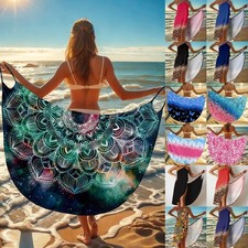 Womens Lady Bikini Cover Up Beach Wrap Dress Sarong Summer Holiday Swimwear Boho