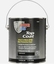 POR-15 45801 Rust Preventive Coating - Gloss Black, 1 Quart -Permanent Rust Seal