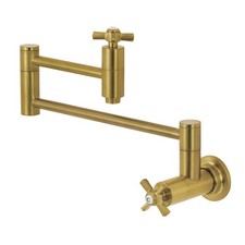Kingston Brass KS810.ZX Millennium 3.8 GPM Wall Mounted Double - Brass