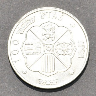 100 Ptas Münze Spanien 1966 800 Silber FRANCISCO FRANCO CAUDILLO DE ESPAÑA