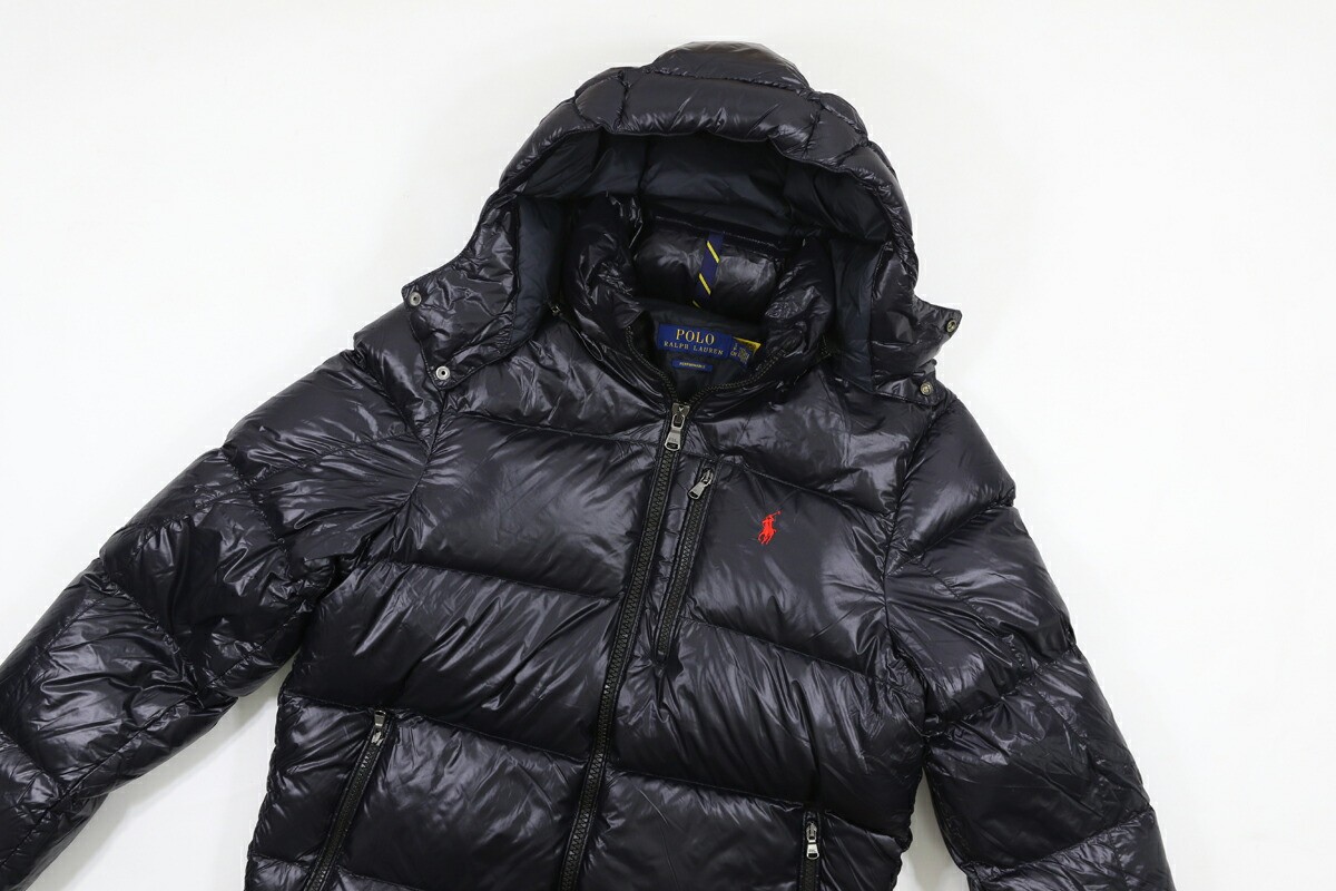 Polo Ralph Lauren Performance Hooded Glossy Puffer Down Jacket 