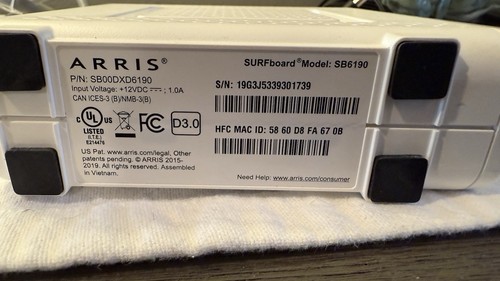 Arris Surfboard Cable Modem SB6190 1.4 Gbps - Photo 2/5
