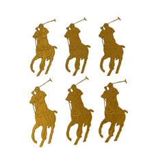 Golden Polo Horse & Rider Patch   Luxury Spor...