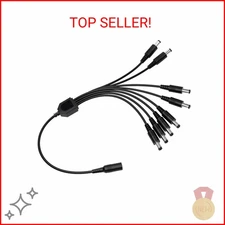 ZOSI DC 1 Female to 8 Male Output Power Splitter Cable Y Adapter For CCTV Access