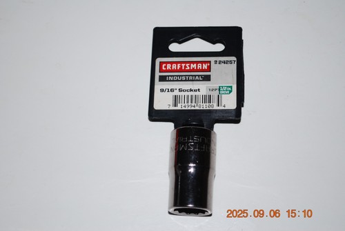 Craftsman Industrial 9/16” 12-pt 1/2" Drive Socket. Made In USA - Picture 2 of 2