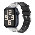 Per Apple Watch SE 2023 44mm Cinturino in silicone con motivo a cielo stellato e