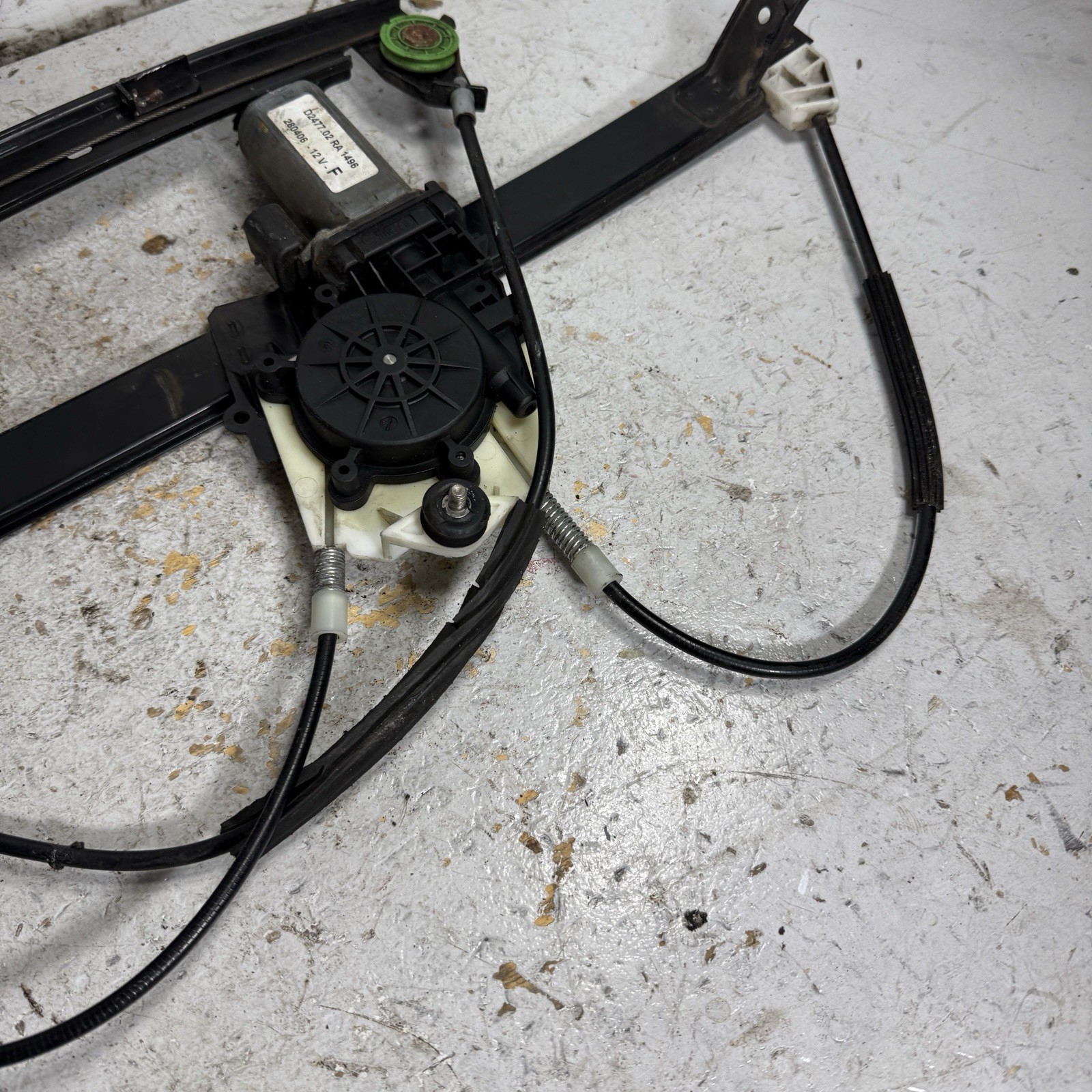 03-13 Maserati Quattroporte Left Rear Window Regulator & Motor M139