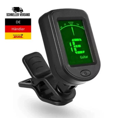 LCD Digital Gitarre Stimmgerät Tuner Clip-On für Bass Violine Ukulele Gitarren