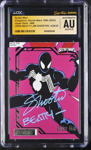 Allegiance Secret Wars 1984 Spider-Man #89 | CGC SS AU 9 | Signed Shooter Beatty