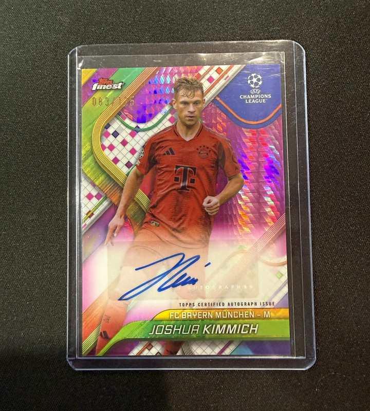 Topps Finest UEFA Club Competitions Joshua Kimmich #BA-JK Auto /125