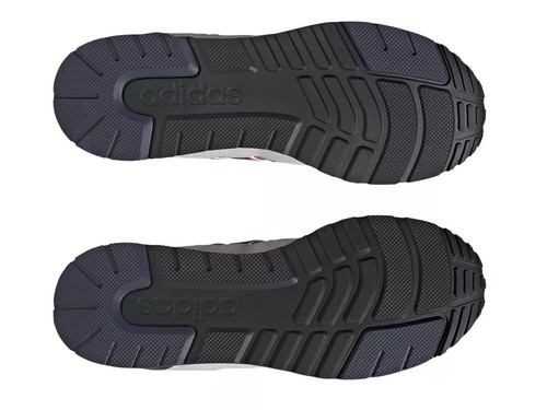 NEW Mens $80 ADIDAS Run 80s Athletic Shoe ID1882 Grey Three Shadow Red Navy 13 - Picture 4 of 8