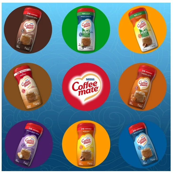 Nestle Coffee mate French Vanilla Powder Coffee Creamer, 30 oz