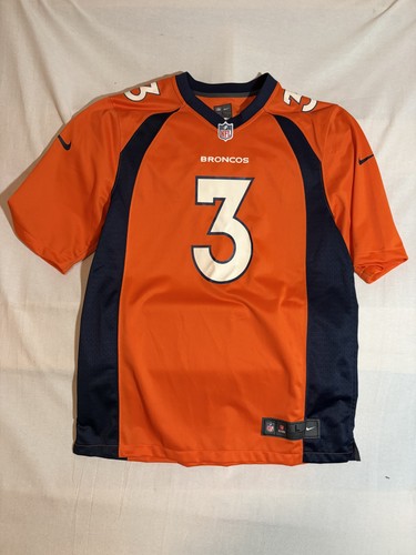Russell Wilson Nike Jersey Men Large Denver Broncos Orange Football Sport