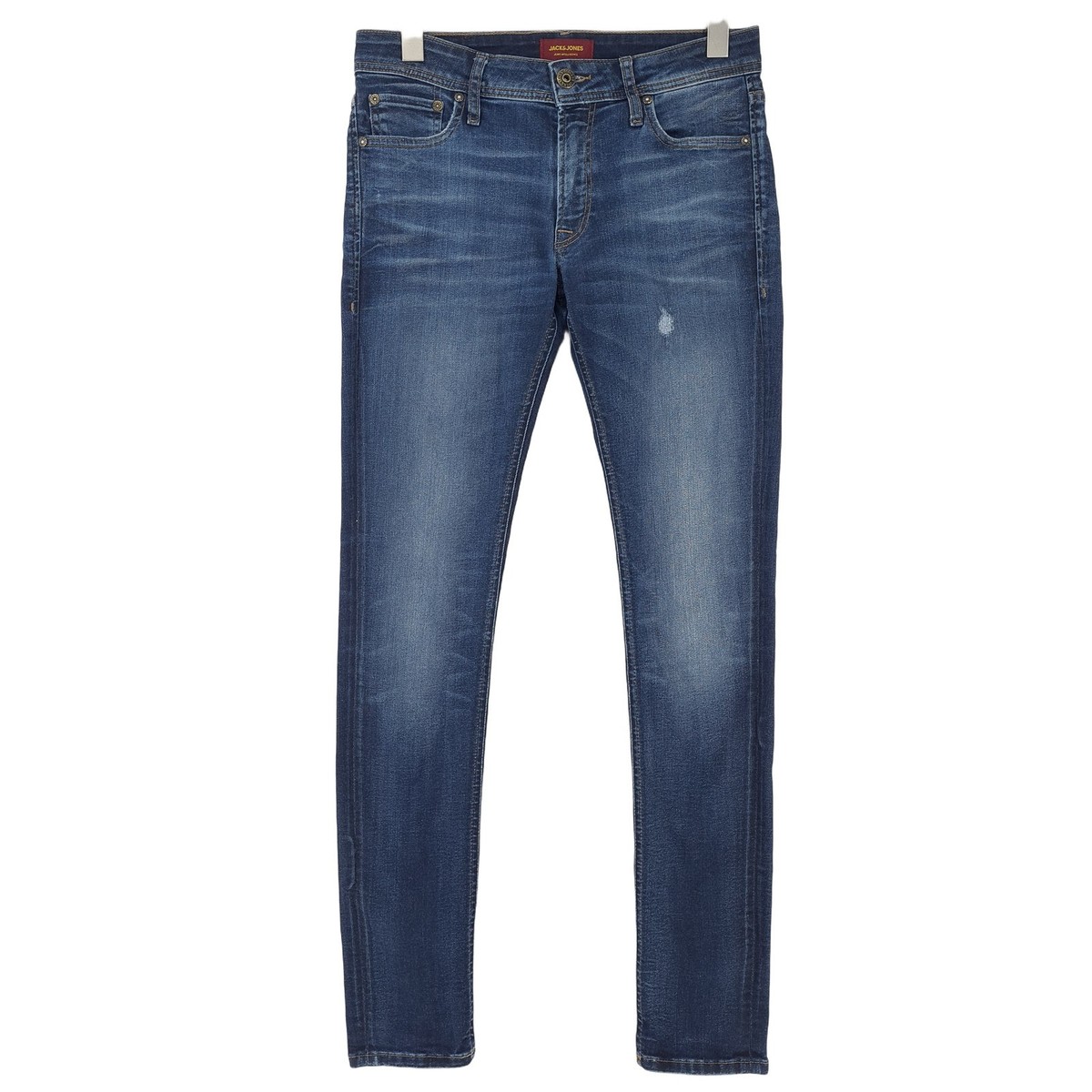 Jack & Jones Liam Mens Stretch Slim Skinny Jeans Blue W30 L32