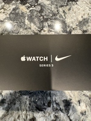 Apple Nike+ Series 3 38mm Space Gray Aluminium Smartwatch Anthracite Black Band