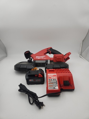 Milwaukee M18 Cordless Deep Cut Band Saw (2829-20) With 5ah Battery And Charger