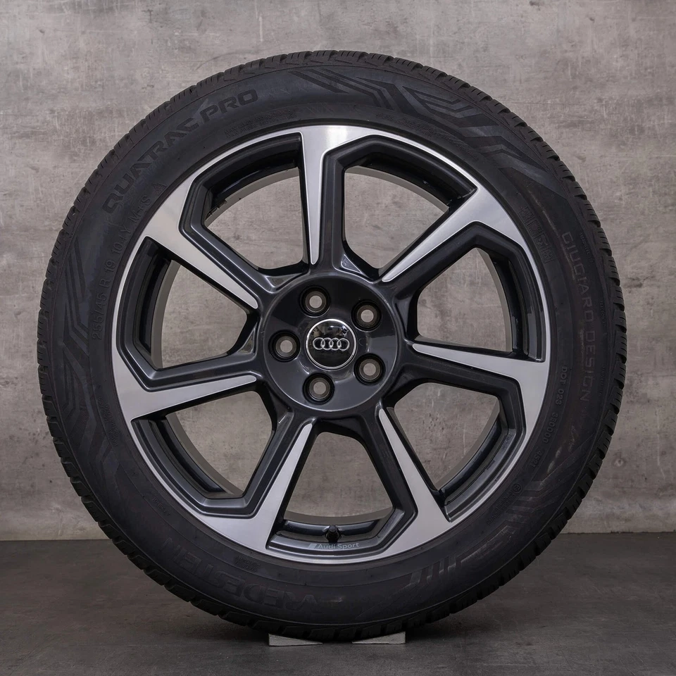 Audi Q3 Felgen 19 Zoll F3 Allwetterreifen 83A601025D Rotor titan glanzgedreht - Bild 2 von 4