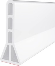 3" High Shower Threshold Water Dam 67 IN Collapsible Shower Water Splash Guard