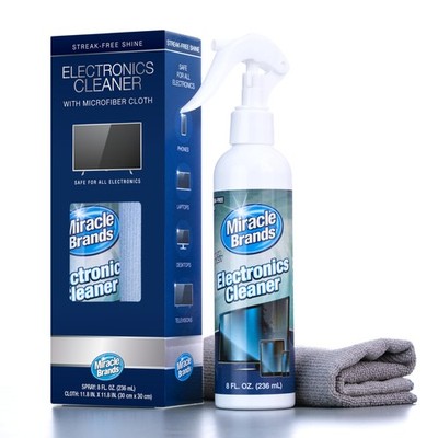 MiracleSpray for Electronics Cleaning, Safe Multisurface 8 Fl Oz, Blue, White