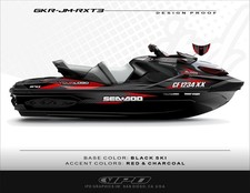 IPD JM Design Rec Graphic Kit for Sea-Doo Gen-3 GTI, GTI SE, GTR, Wake & RXP-X