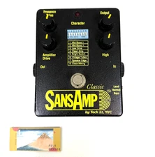 Tech 21 SansAmp Classic SA1 Tube Amp Emulator Guitar Effects Pedal Japan Used