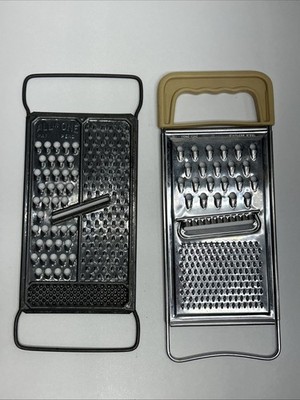 Two Vintage Cheese Fruit Vegetable Grater