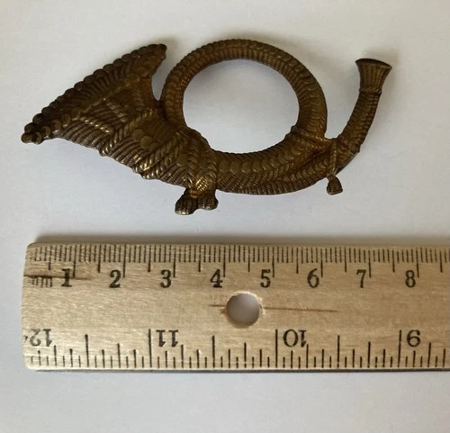 CIVIL WAR US INFANTRY  OFFICERS BRASS EMBROIDERED HAT INSIGNIA, 2 Loops