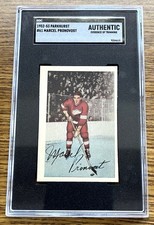 1952-53 Parkhurst Marcel Pronovost #61 HOF Red Wings Just Graded Parkie Clean