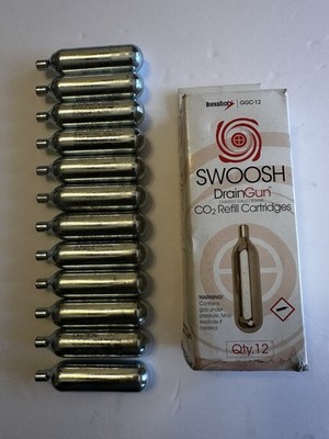 Diversitech GGC-12 Gallo Gun Co2 Refill Cartridges Swoosh Drain Gun