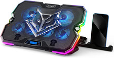 Keibn Upgrade Laptop Cooling Pad A13,RGB Lights Laptop Cooler 6 Fans for up to 1
