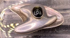 Vintage Sigi Pineda large modernist sterling silver brooch puffy design MCM