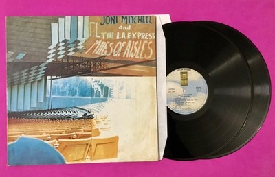 JONI MITCHELL AND THE L.A. EXPRESS - MILES OF AISLES 2 x LP VINYL GAT ITALY 1975