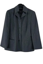The Limited Stretch Gray Blazer Jacket Womens Size Large Career Work Office Corp