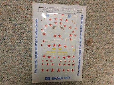 Microscale decals 1/72 72-347 Russian Aces Yak-1 -3 -9 Leferre Luganski  J150